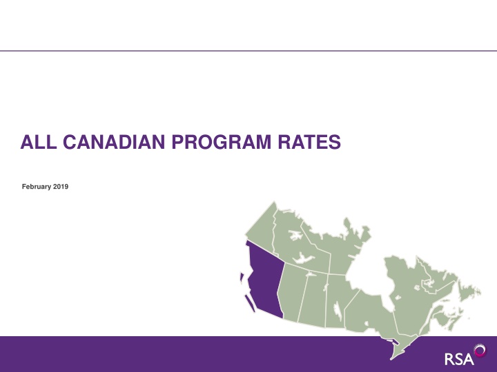 all canadian program rates