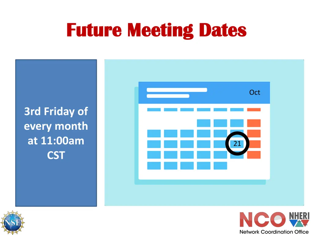 future meeting dates future meeting dates