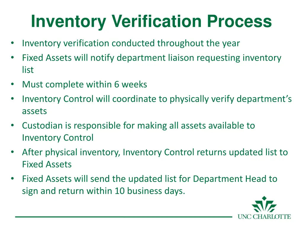 inventory verification process