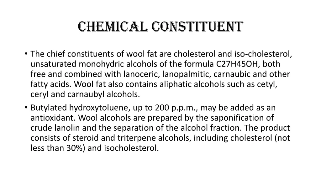 chemical constituent