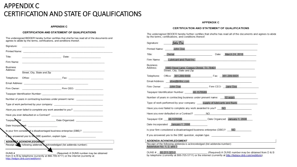 appendix c appendix c certification and state