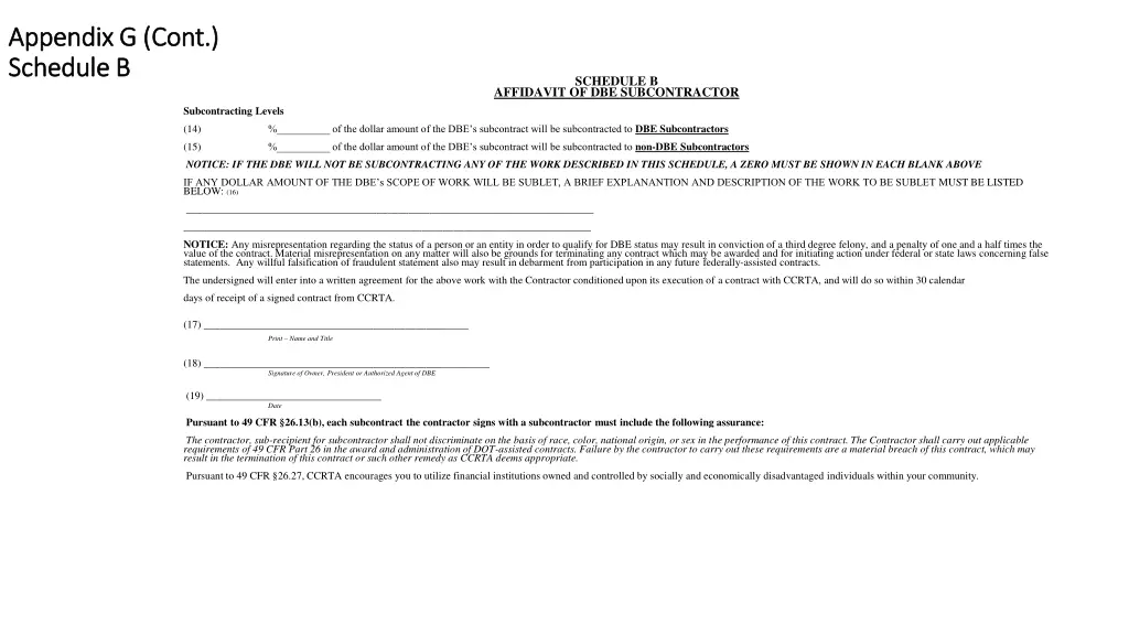 appendix g cont appendix g cont schedule 2