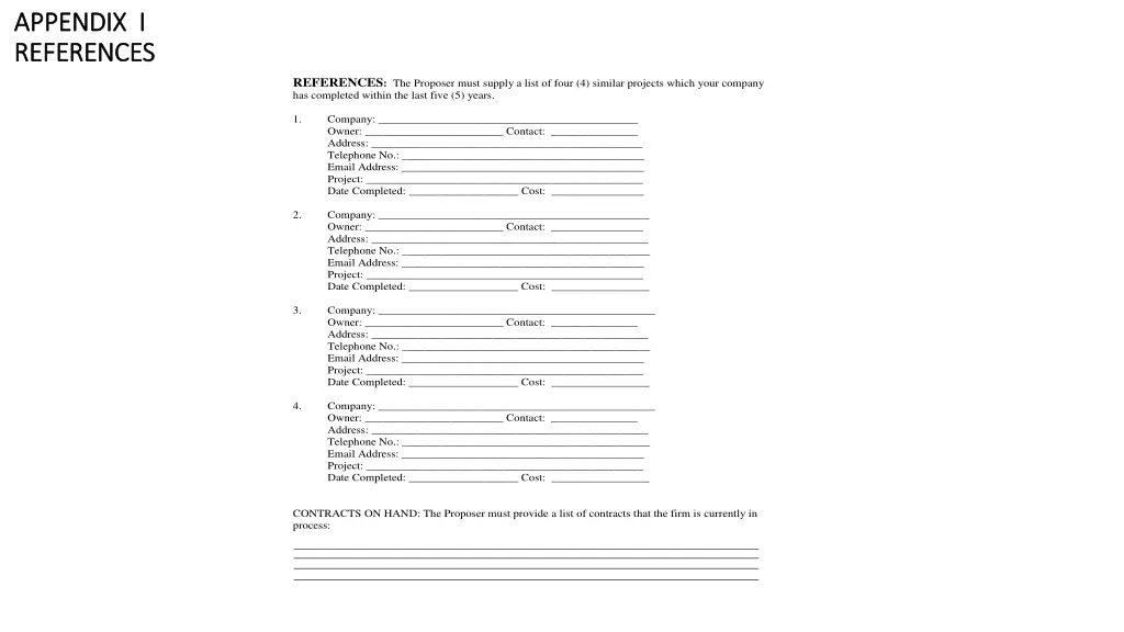 appendix i appendix i references references