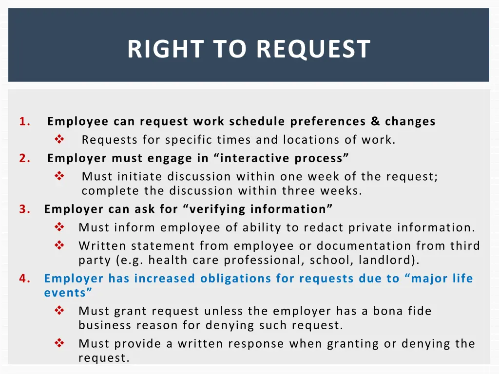 right to request 1