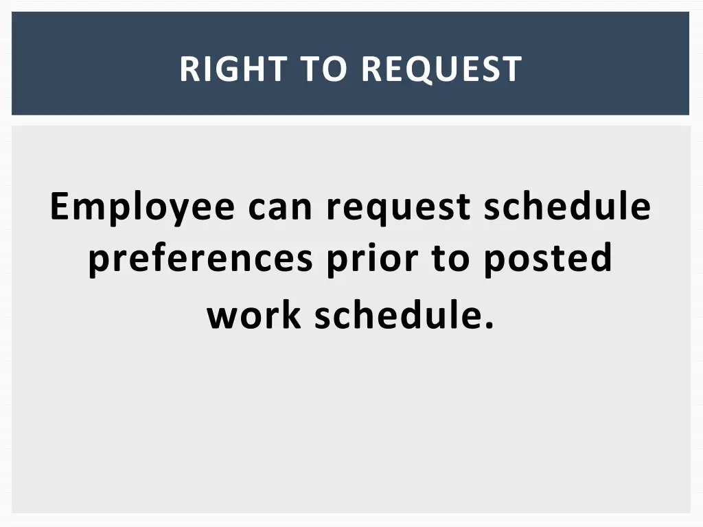 right to request