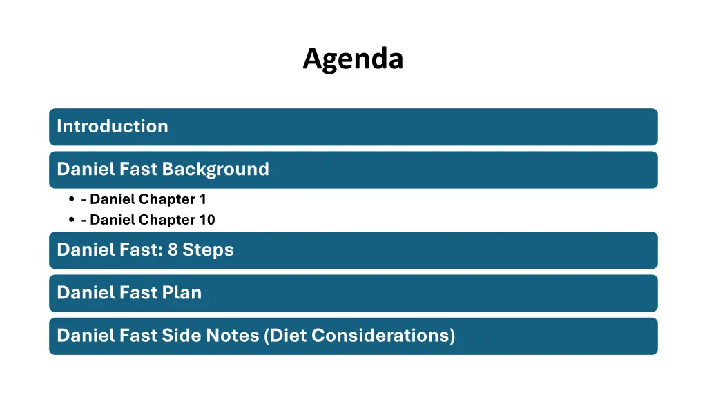 agenda