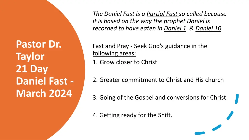 the daniel fast is a partial fast so called