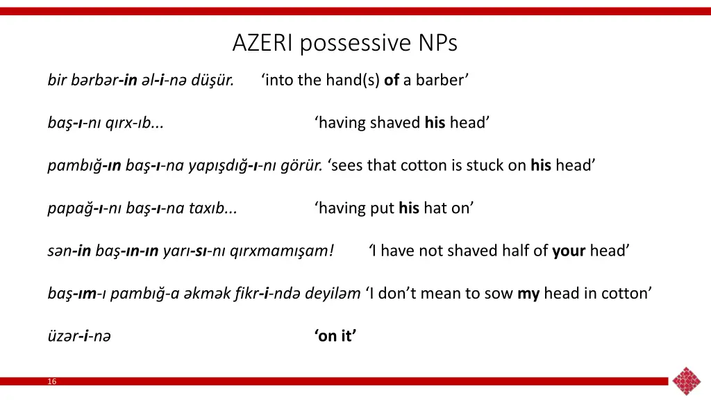 azeri possessive nps 1