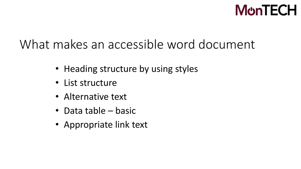 what makes an accessible word document