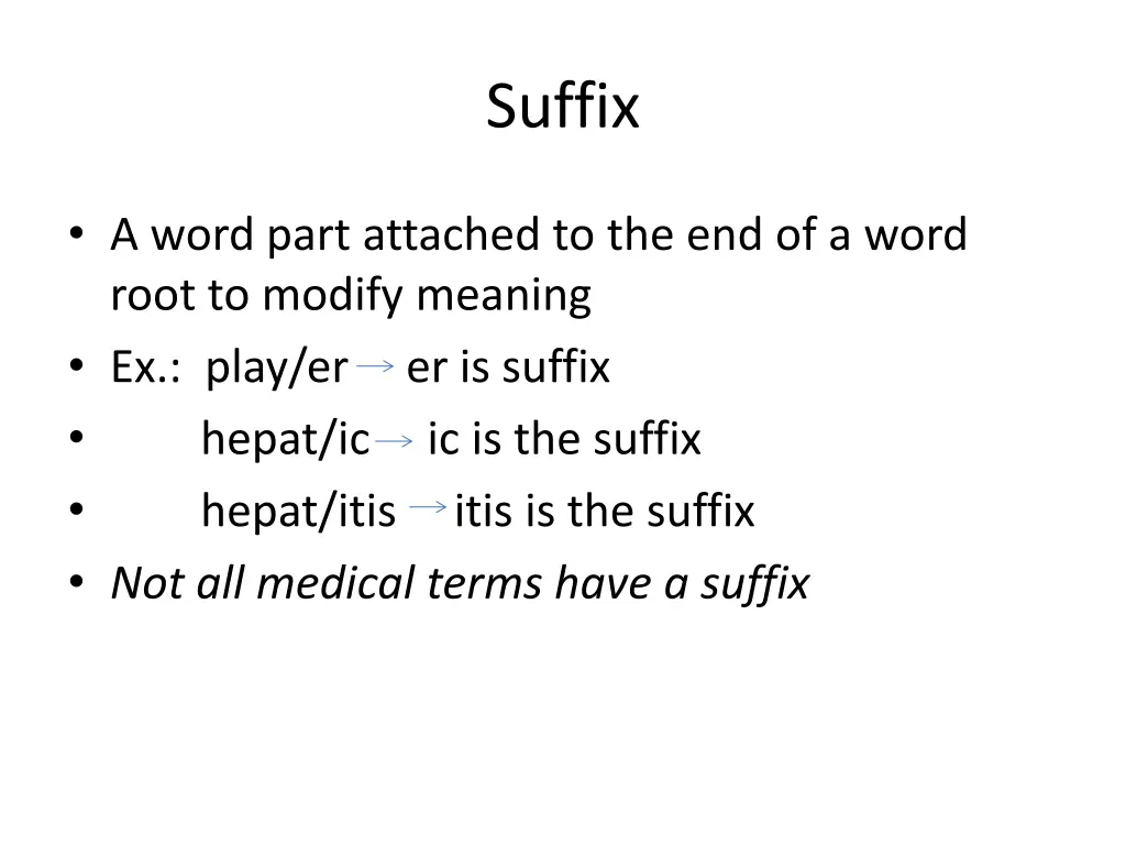 suffix