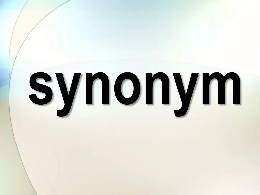 synonym