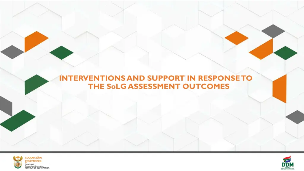 interventions and support in response to the solg