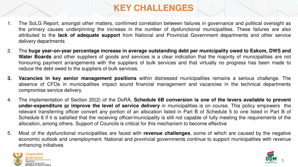 key challenges