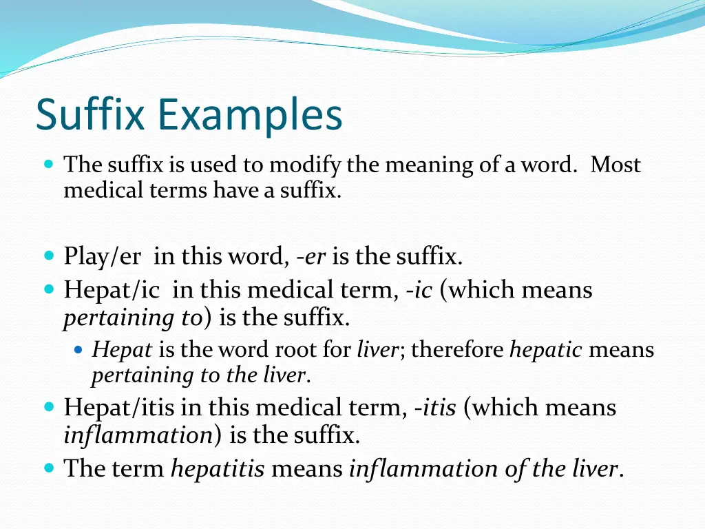 suffix examples