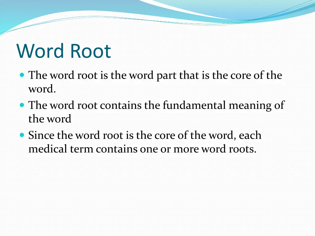 word root