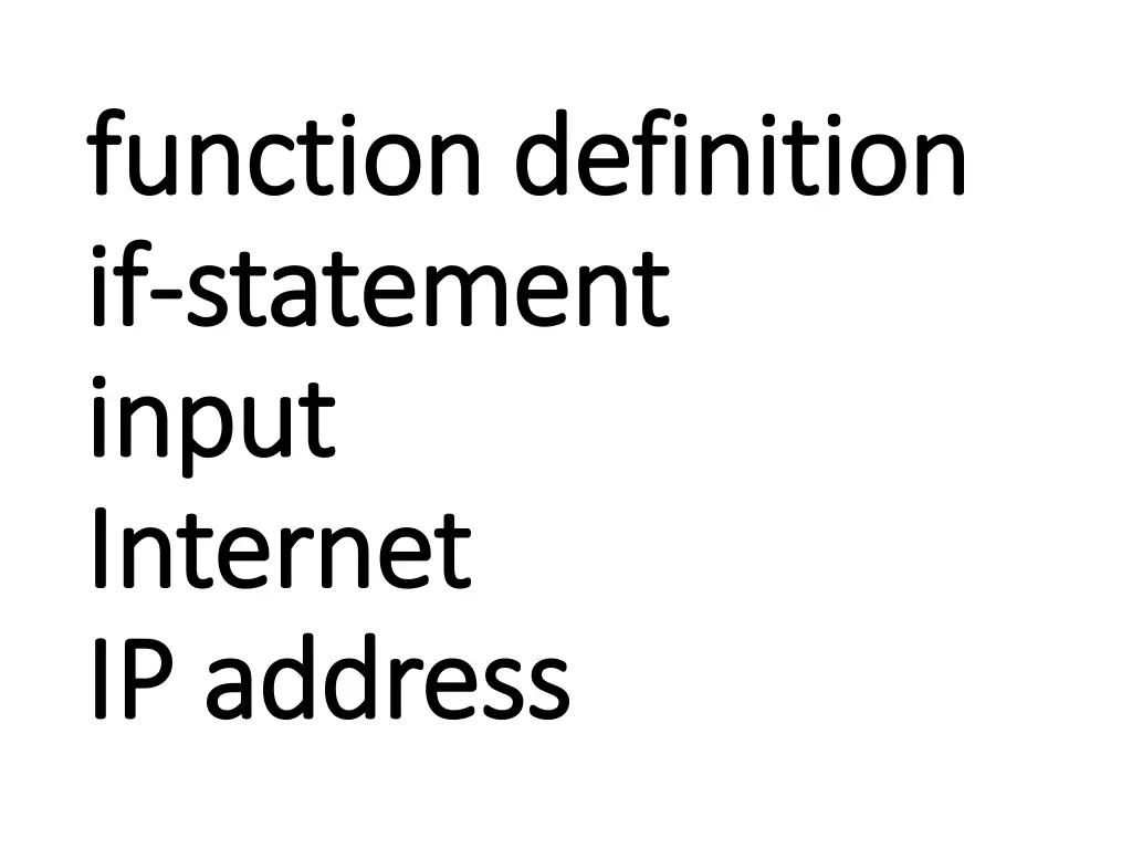 function definition function definition