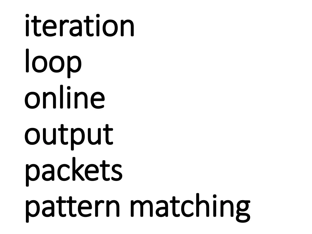 iteration iteration loop loop online online