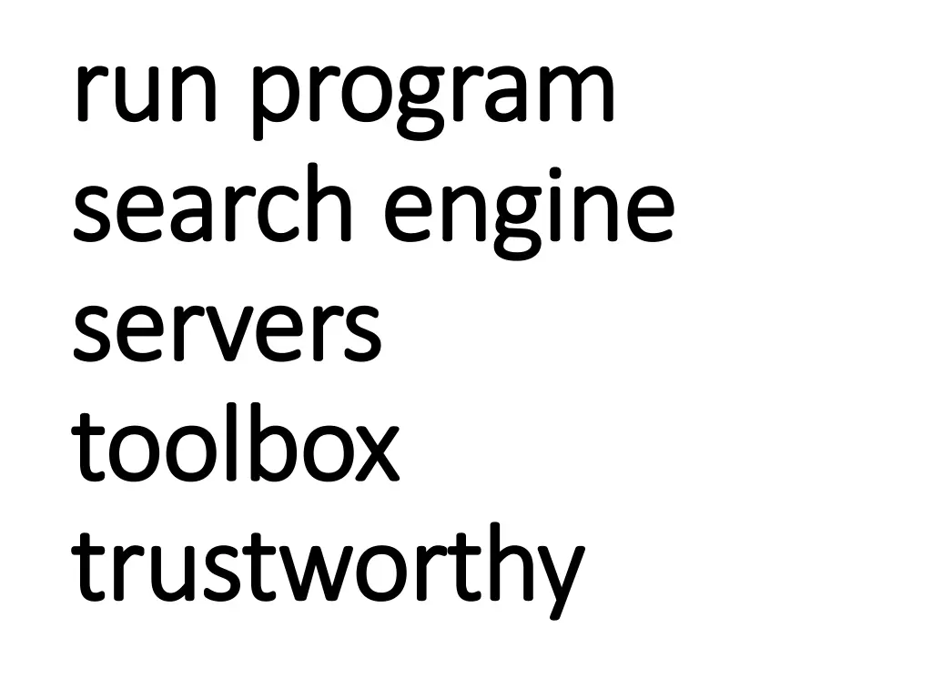 run program run program search engine search