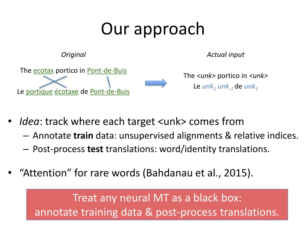 our approach 3