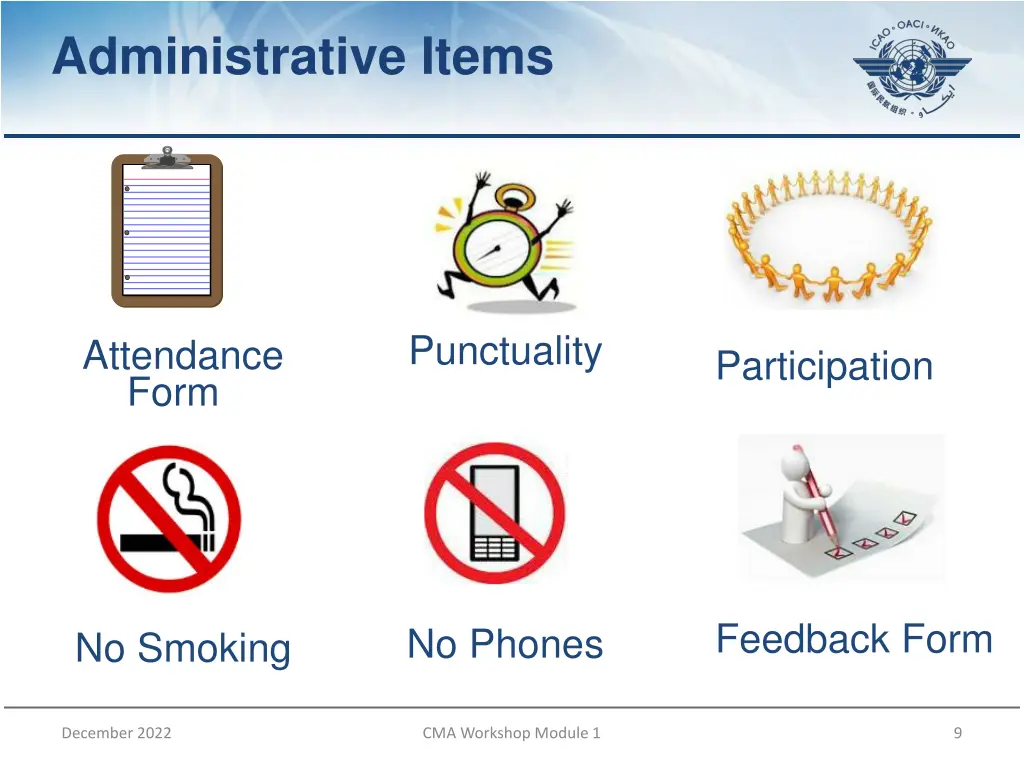 administrative items