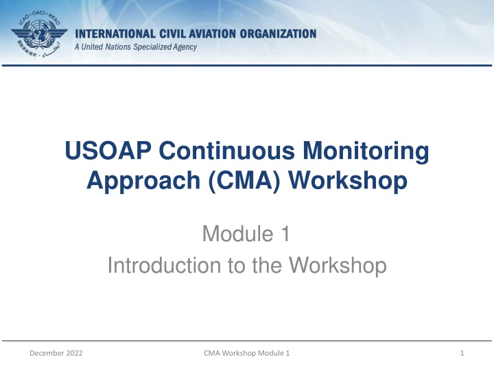 usoap continuous monitoring approach cma workshop