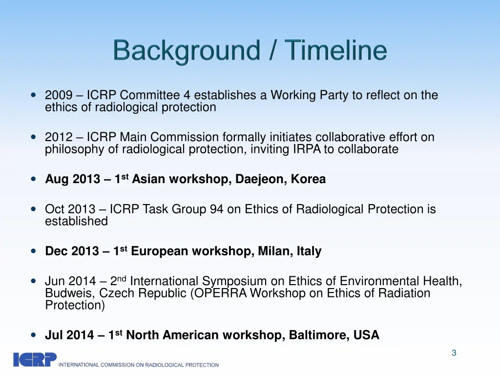 2009 icrp committee 4 establishes a working party