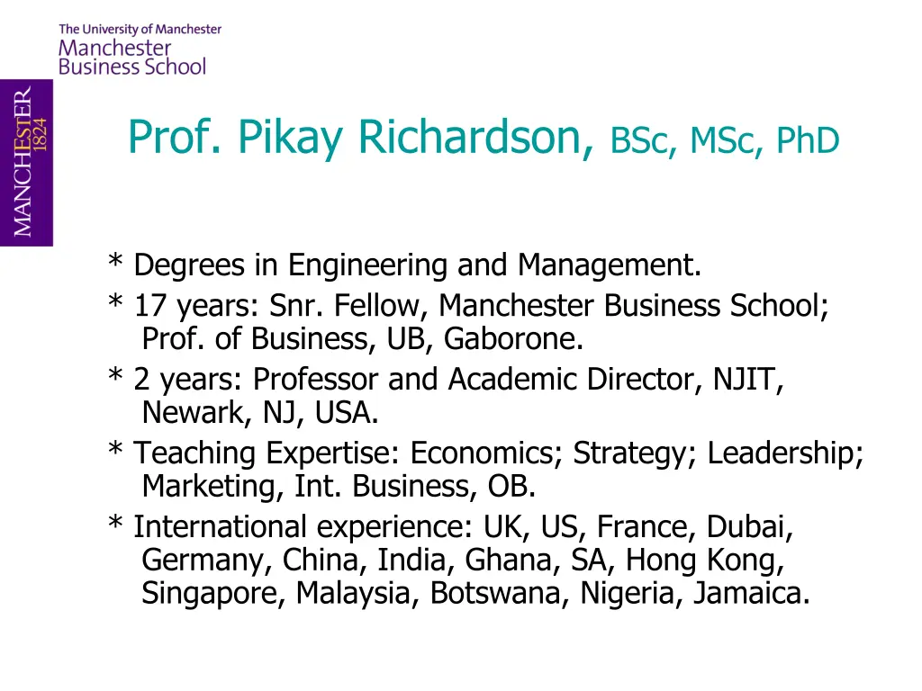 prof pikay richardson bsc msc phd 1