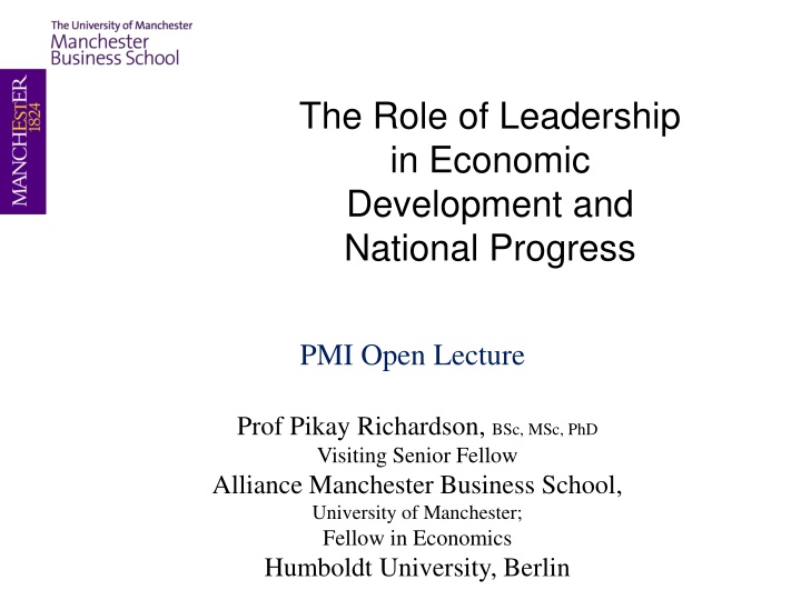 the role of leadership in economic development