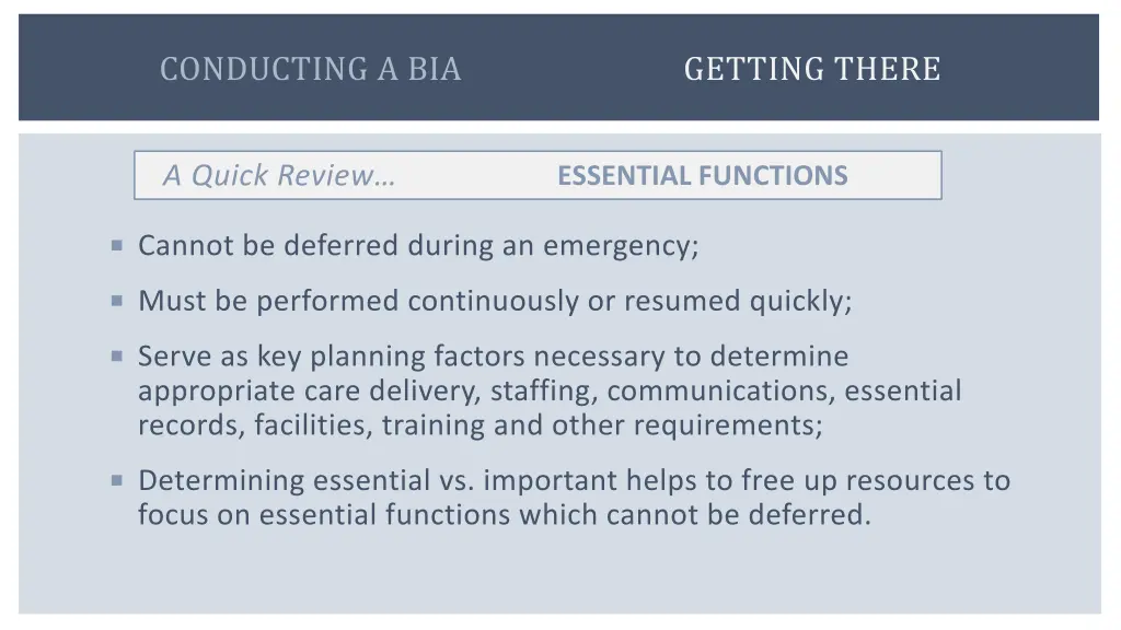 conducting a bia 1