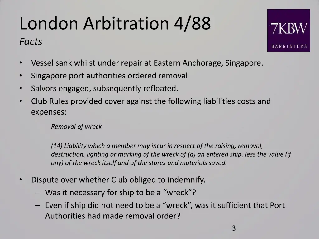 london arbitration 4 88 facts