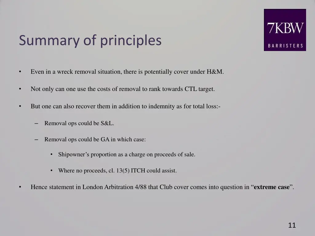 summary of principles