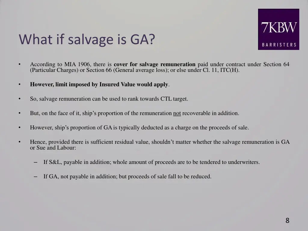 what if salvage is ga