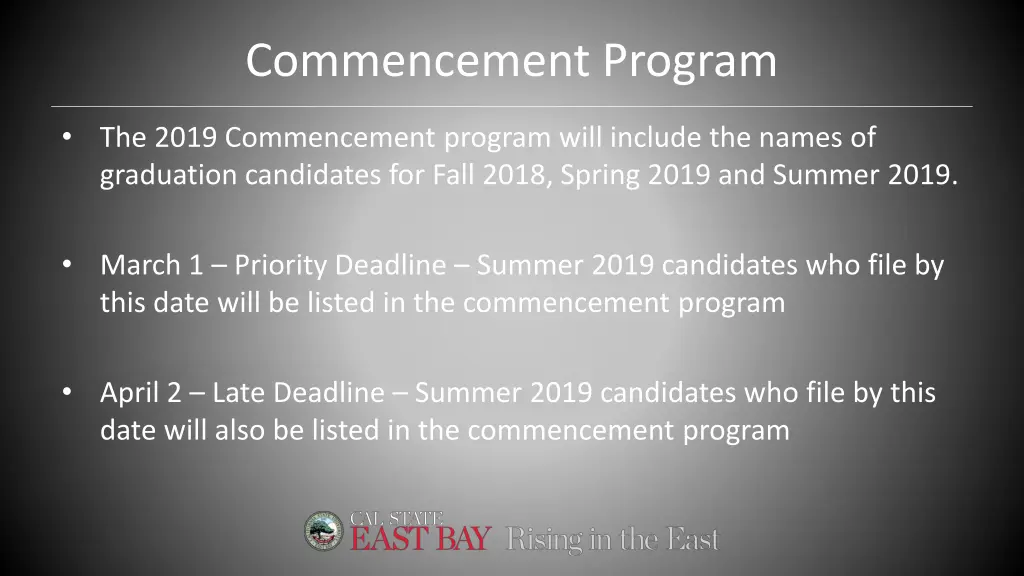 commencement program