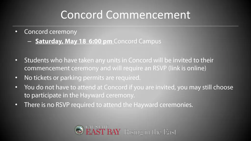 concord commencement