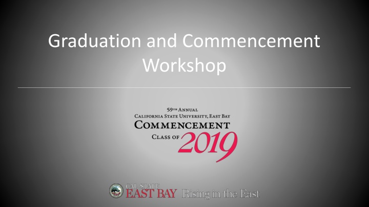 graduation and commencement workshop