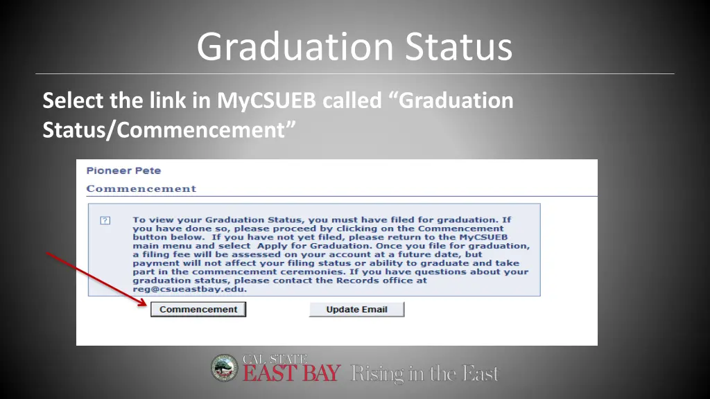 graduation status