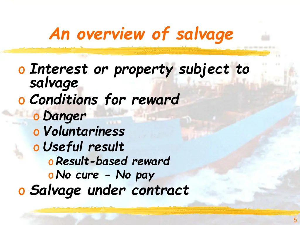 an overview of salvage