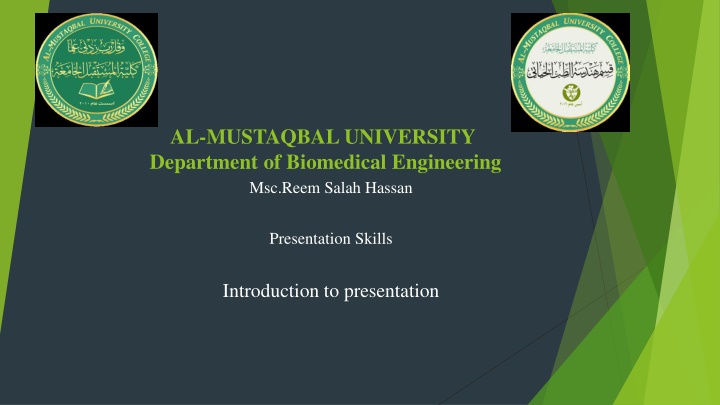 al mustaqbal university department of biomedical