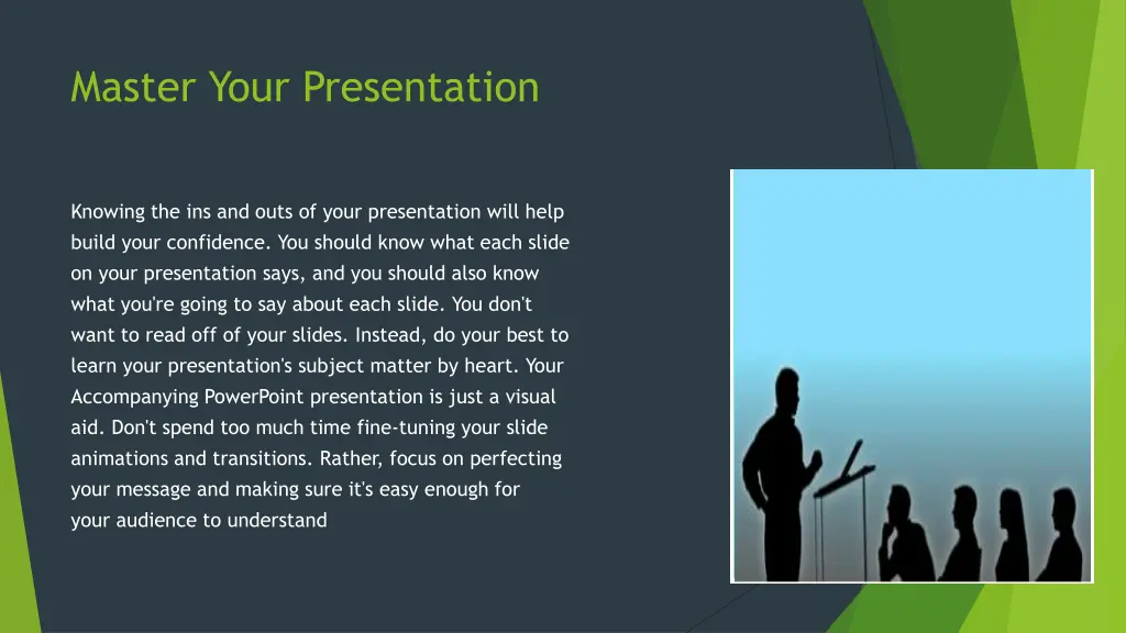 master your presentation