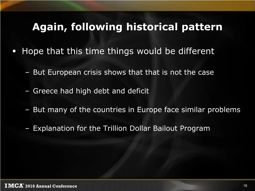 again following historical pattern 1