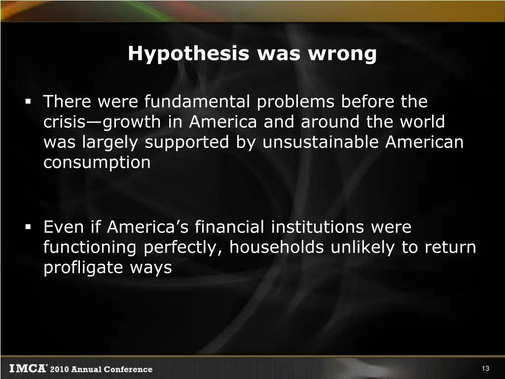 hypothesis was wrong