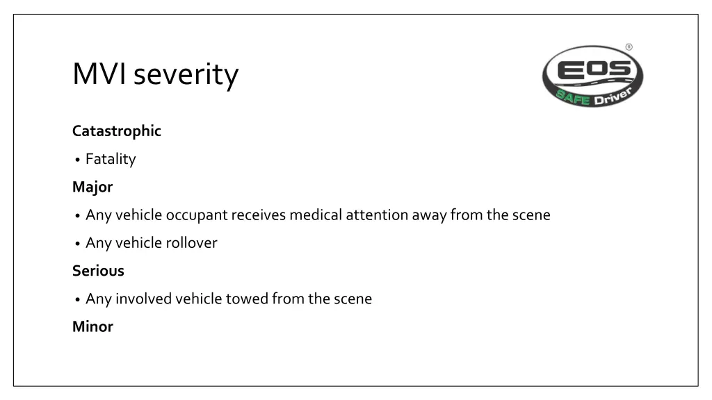 mvi severity