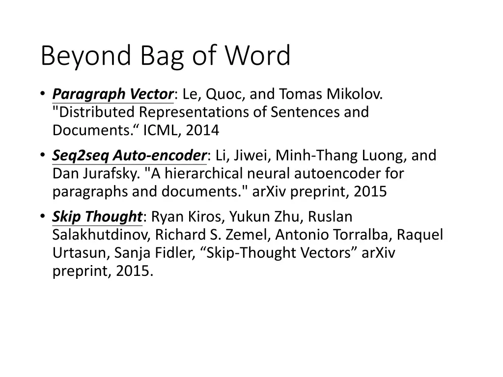 beyond bag of word 1