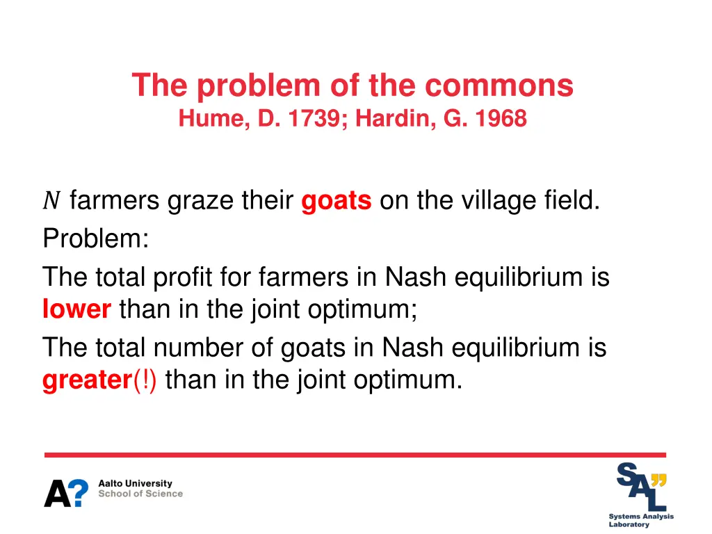 the problem of the commons hume d 1739 hardin