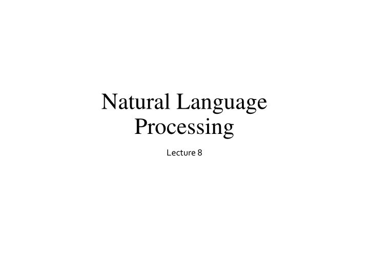 natural language processing