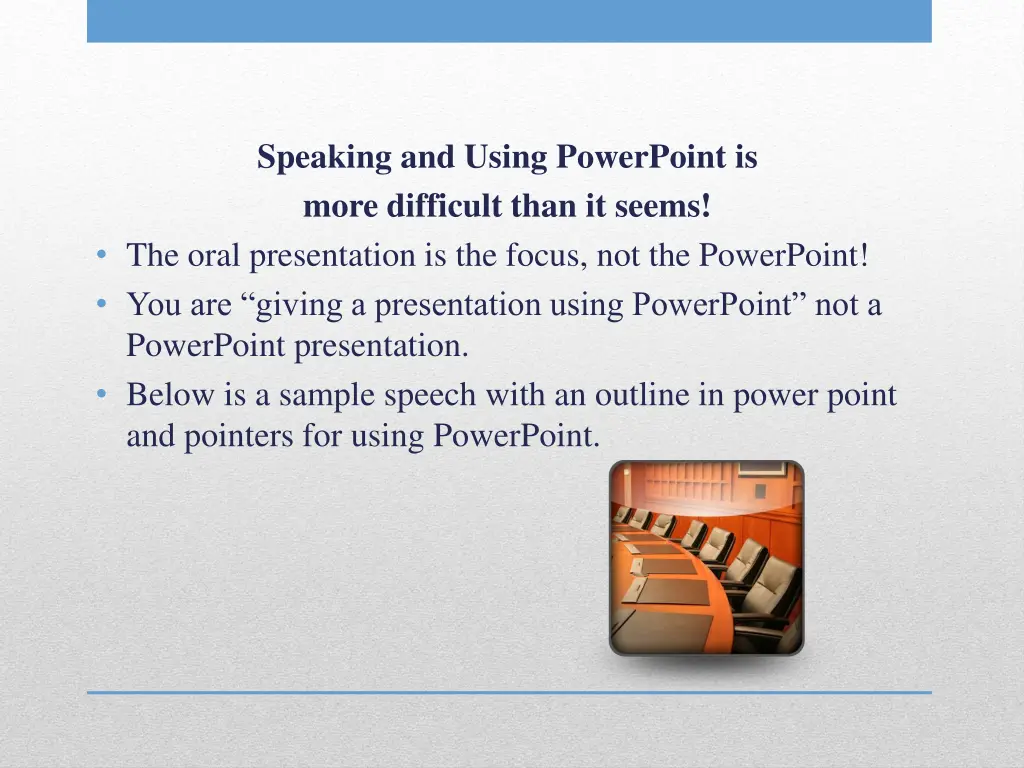 speaking and using powerpoint is more difficult