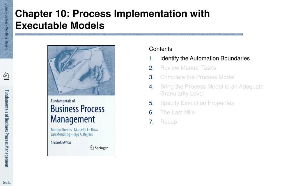 chapter 10 process implementation with executable 1