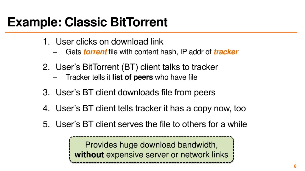 example classic bittorrent