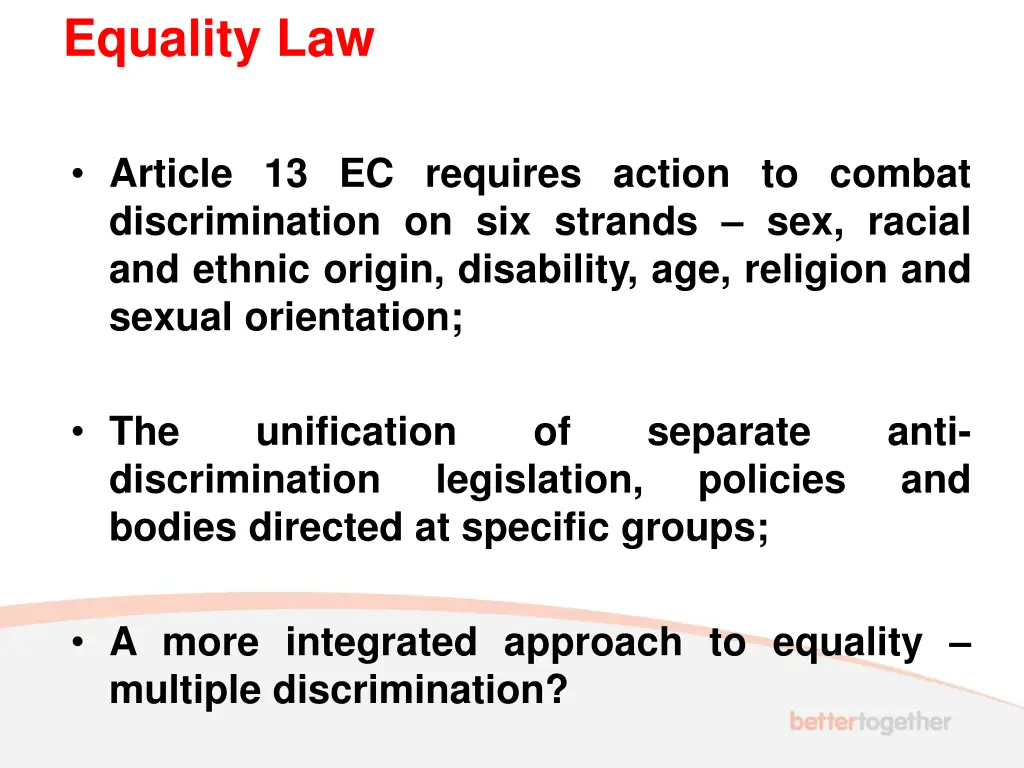 equality law