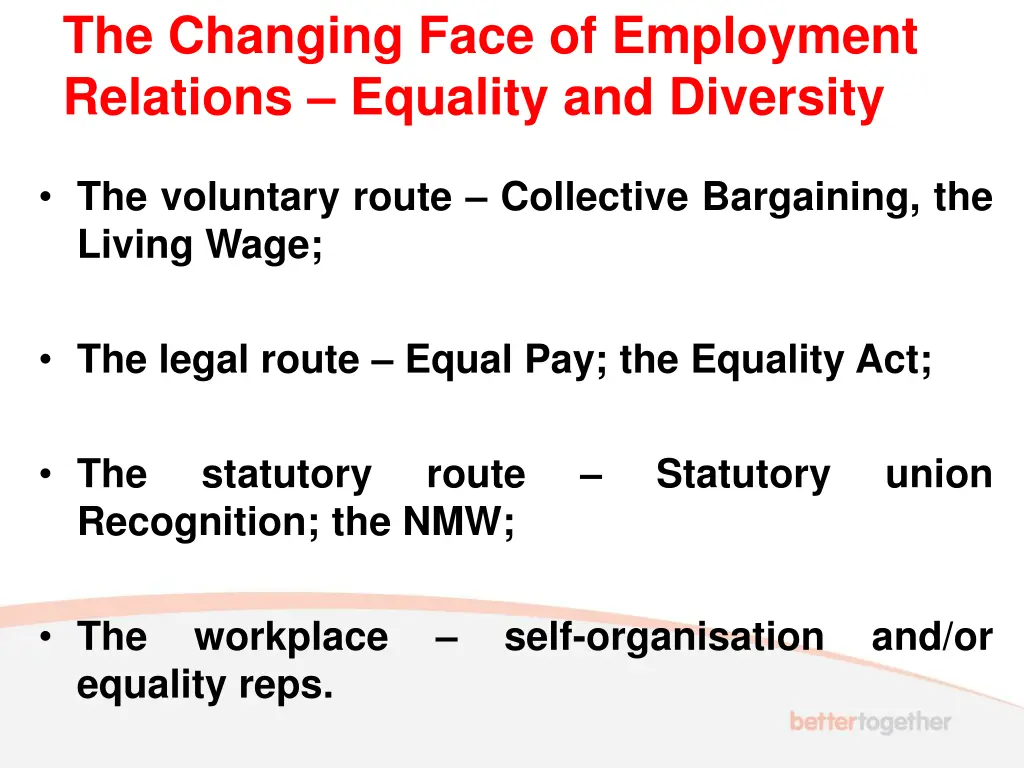 the changing face of employment relations 2